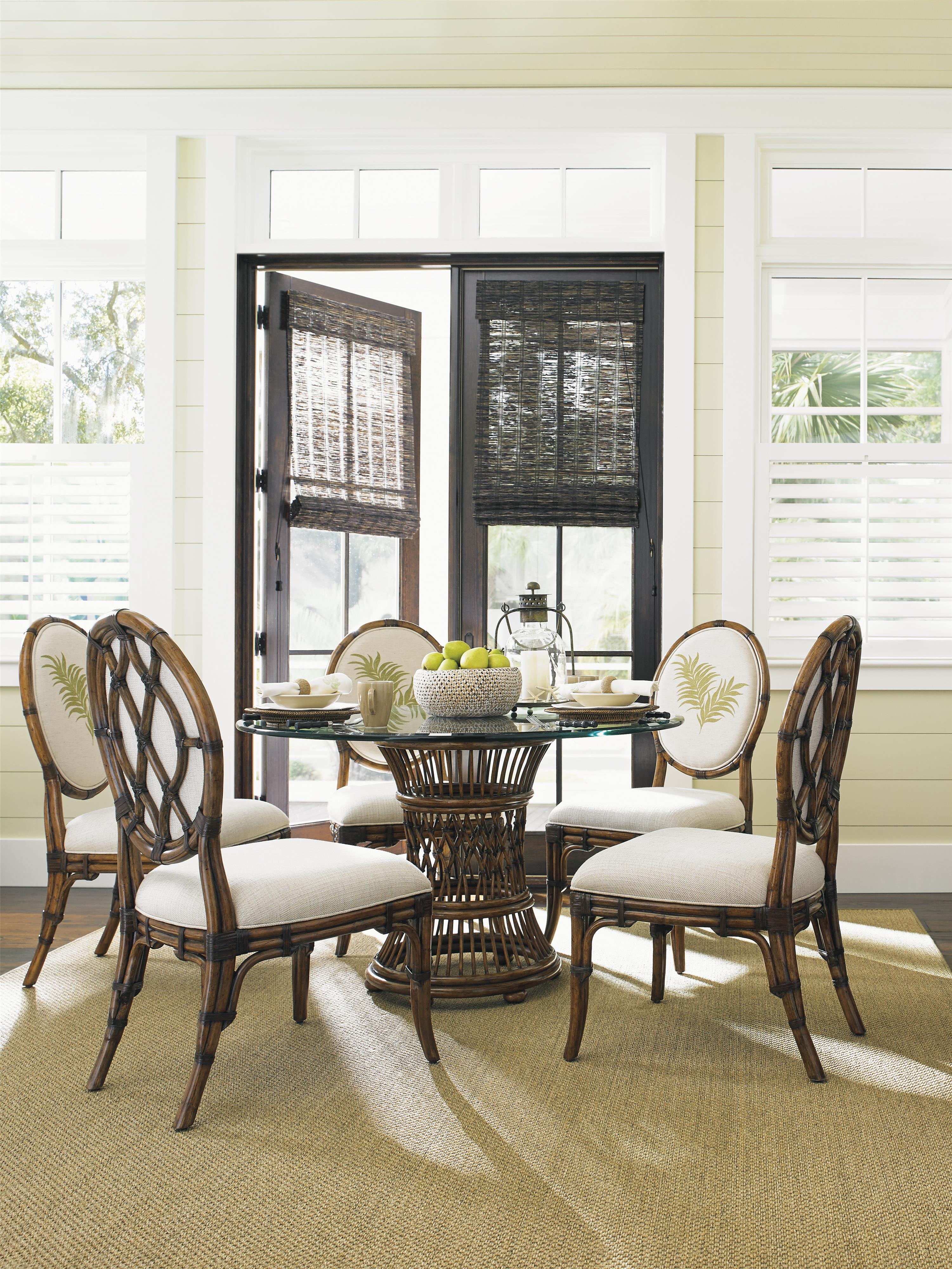 Tommy Bahama Home Bali Hai Tropical 5 Piece, Single Pedestal ... Tommy Bahama Home Bali Hai Tropical 5 Piece, Single Pedestal ...